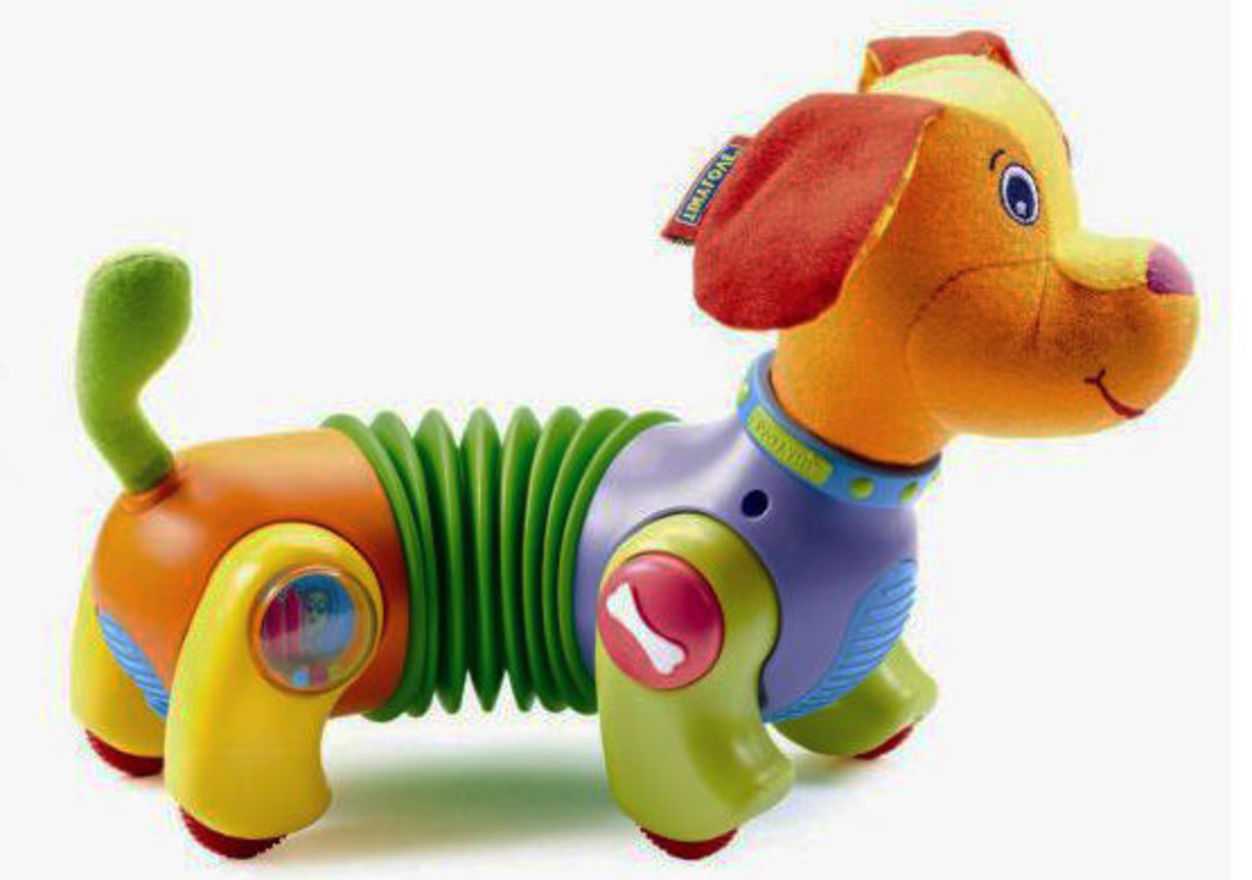 Купить игрушки фирмы. Такса Тини лав. Интерактивные игрушки для детей. Интерактивный щенок гармошка.