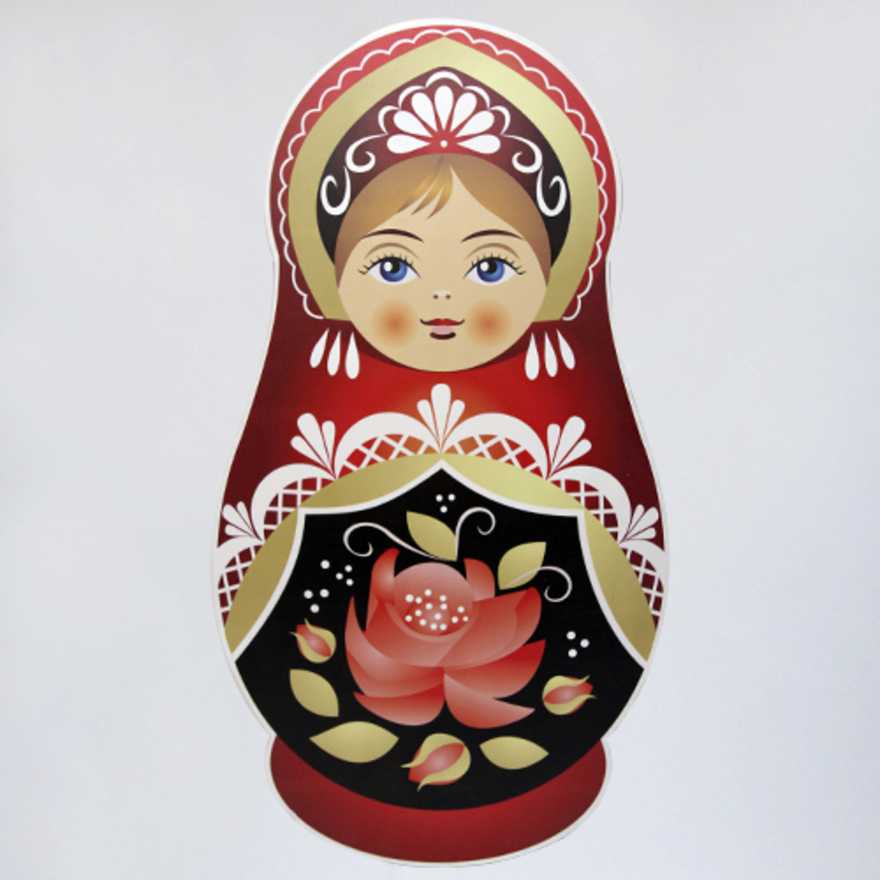 Матрешка деревянная рисунок