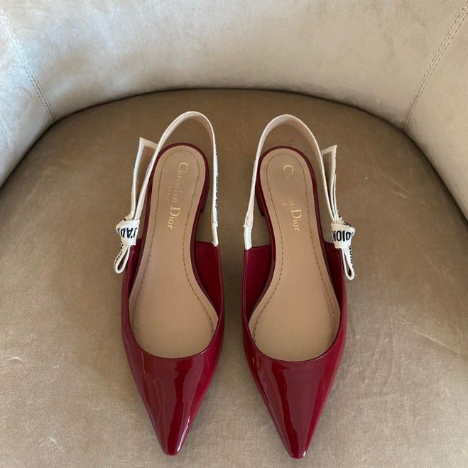 Балетки Dior красные - прокат от 1500 руб.