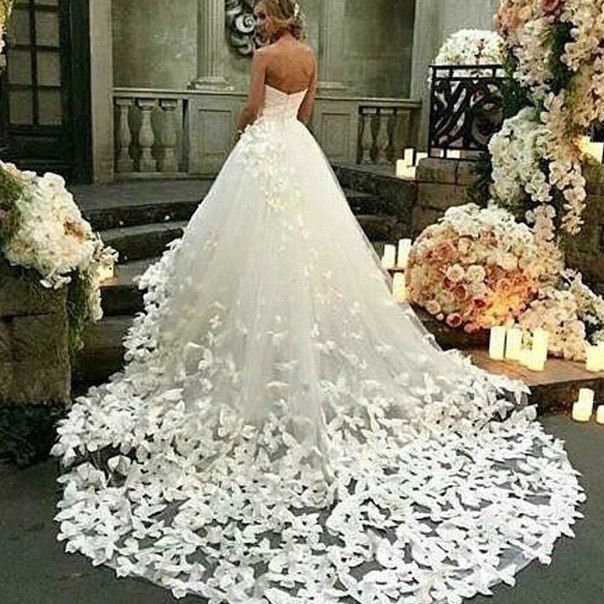 Свадебное платье бабочка