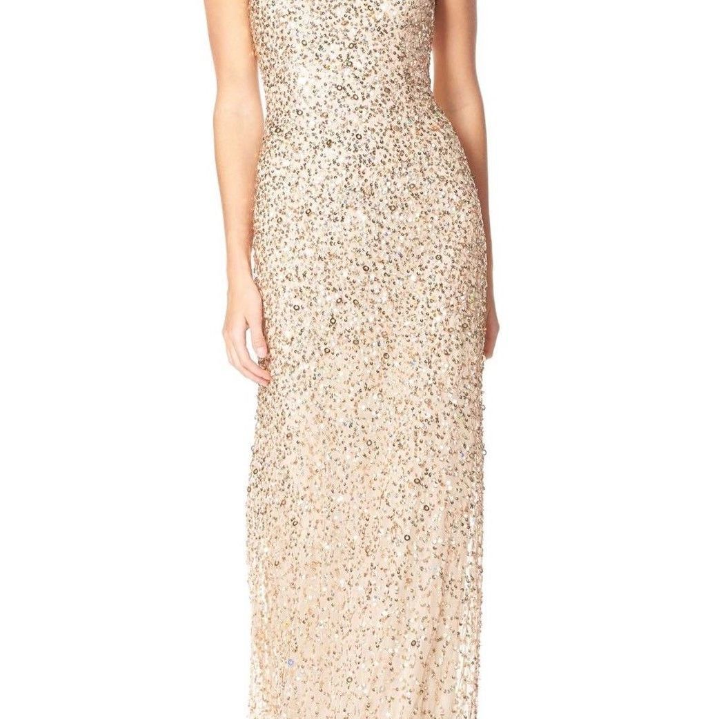Adrianna papell sequin gown on sale
